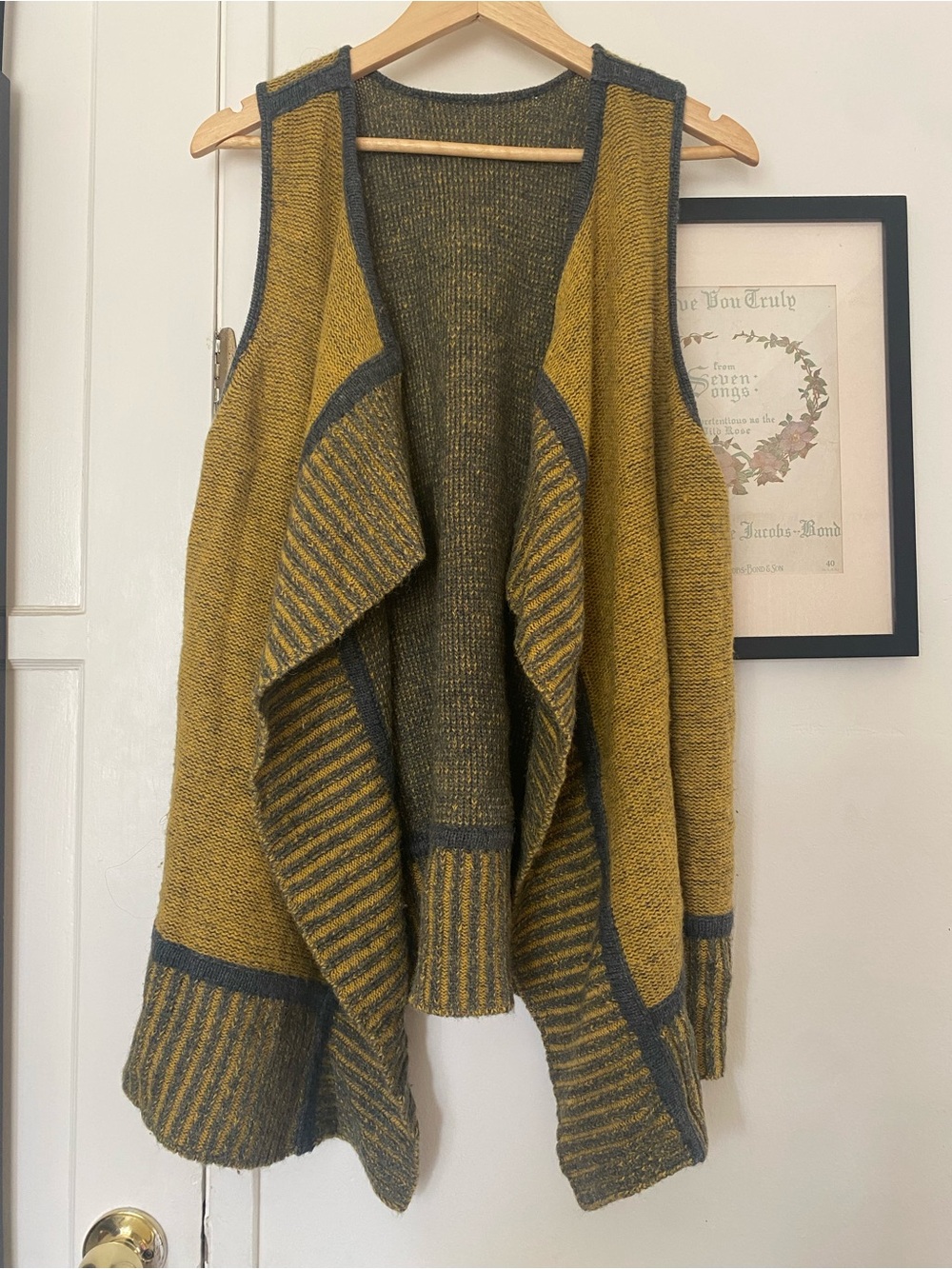 Anthropologie reversible knit vest cardigan